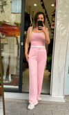Alo Yüksek Bel Eşofman Altı - Pembe