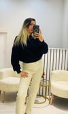 Basic Fit Yumuşak Dokulu Siyah Kazak