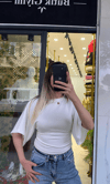 Beyaz Belden Oturtmalı Yarasa Kol Bluz