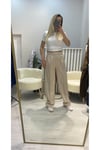 Beyaz Crop Top T-shirt
