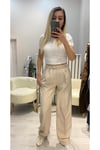 Beyaz Crop Top T-shirt
