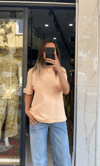 Coss Marka Tam Pamuk T-Shirt - Yavruağzı