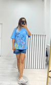 Grafiti Baskılı T-Shirt