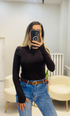 Kahve Parmak Geçmeli Body