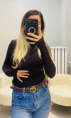 Kahve Parmak Geçmeli Body