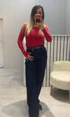 Orj Marka Etiketli Kartlı Straight Fit Geniş Paça Jean