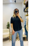 Pamuk Karışımlı Modal Kumaş Basic T-shirt