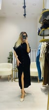 Perla Boydan Düğmeli Modal Kumaş Elbise