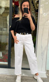 Skater Beyaz Jean