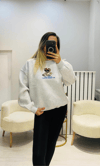 Teddy Ayıcık Baskılı Sweat Gri