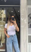 V Yaka Slim Fit Basic T-shirt