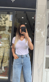V Yaka Slim Fit Basic T-shirt