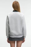 AELORIA Kadın Önü Baskılı Reglan Kol Oversize Grimelanj Sweatshirt