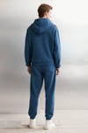 AKSEL  Oversize Mavi Tekli Sweatshirt
