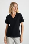 ALINE Kadın Siyah T-Shirt