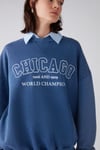 AMELIA Relaxed Oversize Mavi  Sweatshirt