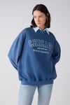 AMELIA Relaxed Oversize Mavi  Sweatshirt
