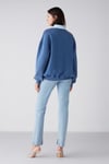 AMELIA Relaxed Oversize Mavi  Sweatshirt