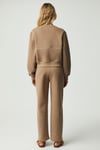 ANYUL Kadın Relaxed Bomber Yaka Vizon Sweatshirt