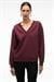 ARINEL Kadın V Yaka Regular Fit Bordo Sweatshirt