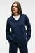 ARINEL Kadın V Yaka Regular Fit Lacivert Sweatshirt