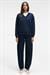 ARINEL Kadın V Yaka Regular Fit Lacivert Sweatshirt