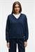 ARINEL Kadın V Yaka Regular Fit Lacivert Sweatshirt