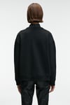 ARINEL Kadın V Yaka Regular Fit Siyah Sweatshirt