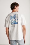 ARNALDO Erkek Regular Beyaz Tekli T-Shirt