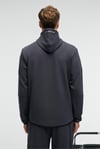 AVENER Erkek Kapüşonlu Baskılı Fermuarlı Antrasit Sweatshirt