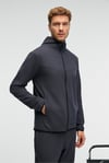 AVENER Erkek Kapüşonlu Baskılı Fermuarlı Antrasit Sweatshirt