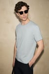 AXION Erkek %100 Organik Pamuklu Yuvarlak Yakalı Regular Fit Grimelanj T-Shirt