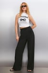 AZURA Kadın Baskılı Pamuklu Kısa Kollu Crop Beyaz T-Shirt