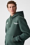 BLAISE Erkek Önü Ve Sırtı Baskılı Kapüşonlu Kordonlu Kanguru Cepli Regular Fit Yeşil Sweatshirt