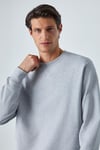 BONELL Erkek %100 Pamuk Relaxed Bisiklet Yaka Uzun Kollu Grimelanj Sweatshirt