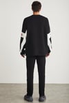 BREEZ  Oversize Siyah Tekli Sweatshirt