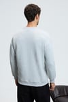 BRYAN Erkek Yumuşacık Kumaşlı 3 İplik Oversize Bol Kesim Yuvarlak Yakalı Baskılı Grimelanj Sweatshirt