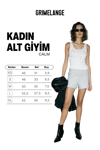 CALM Kadın Beli Lastikli Organik Pamuklu Relaxed Grimelanj Şort