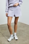 CARROL Kadın Nakış İşlemeli Beli Lastikli 3 İplik Organik Pamuk Relaxed Lila Şort