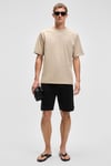 CATWALK Erkek %100 Pamuk Regular Fit Bej T-Shirt
