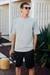 CATWALK Erkek %100 Pamuk Regular Fit Gri T-Shirt