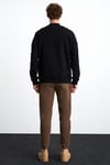 CHASEY Erkek %100 Pamuk Siyah Sweatshirt