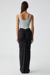 CHILES Kadın Slim Halter Yaka Kolsuz Çıtçıtlı Mint Yeşil Atlet