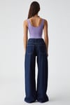 CHILES Kadın Slim Halter Yaka Kolsuz Çıtçıtlı Mor Atlet