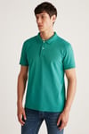 CHRIS  Regular Yeşil Tekli Polo Yaka T-Shirt