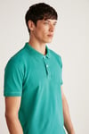 CHRIS  Regular Yeşil Tekli Polo Yaka T-Shirt