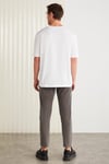 CLIENT Basic Regular Beyaz Tekli T-Shirt