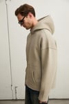 COLEGA Erkek Yumuşak İçi Polarlı Organik Pamuklu Kanguru Cepli Taş Rengi Sweatshirt