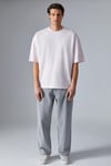 DAZMANN Erkek Oversize Fit Bisiklet Yaka Kısa Kollu %100 Organik Pamuk Pembe T-Shirt