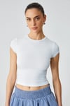 DULCE Kadın Slim Fit Kısa Kollu Beyaz T-Shirt